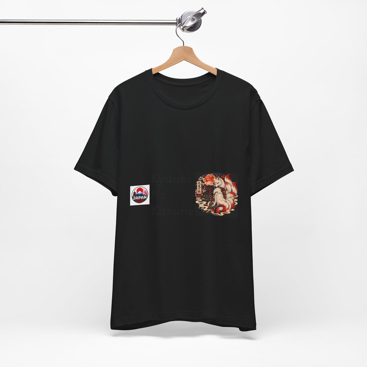 Kyuubi No Kitsune Yokai Halloween T-Shirt | Japanese Fox Spirit Illustration