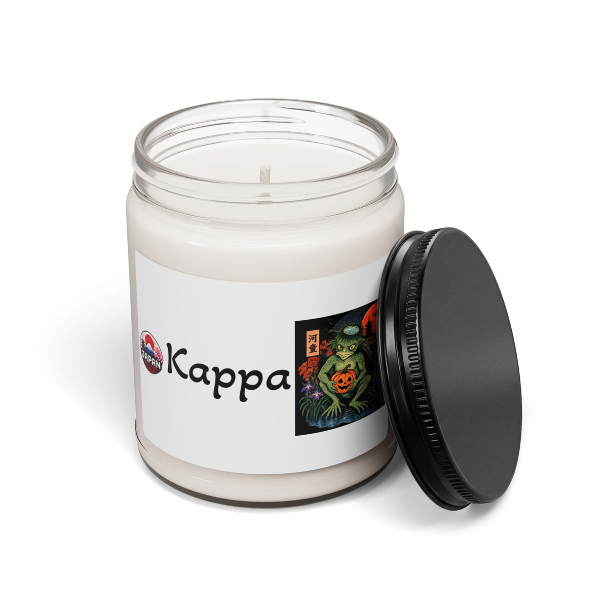 Kappa Mythical Creature Pumpkin Candle | Soy Candle 9oz