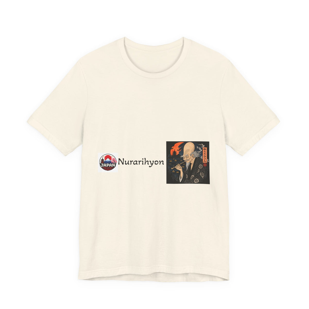 Nurarihyon Japanese Yokai Halloween Illustration Tee | NuraRihyon Ukiyo-e Art Shirt