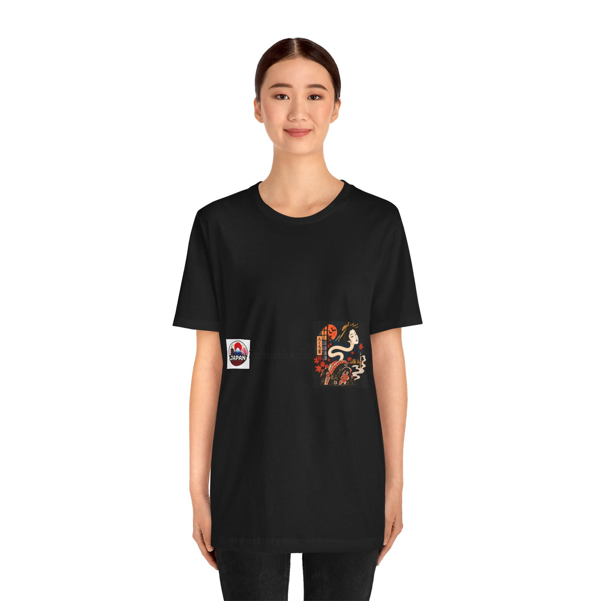 Rokurokubi Japanese Halloween Yokai Art T-Shirt | Snake Neck Spirit Tee Halloween