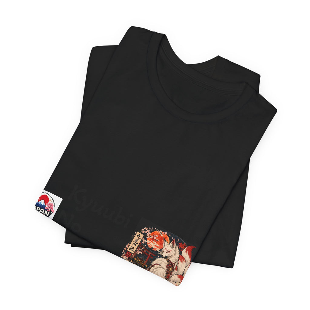 Kyuubi No Kitsune Yokai Halloween T-Shirt | Japanese Fox Spirit Illustration