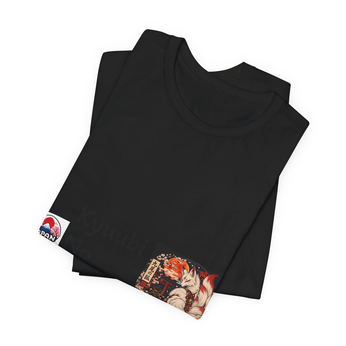 Kyuubi No Kitsune Yokai Halloween T-Shirt | Japanese Fox Spirit Illustration