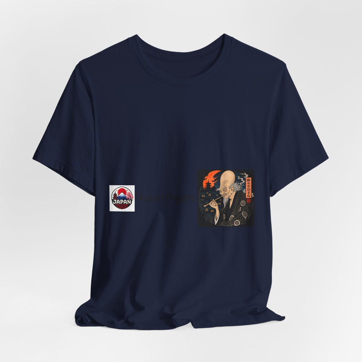 Nurarihyon Japanese Yokai Halloween Illustration Tee | NuraRihyon Ukiyo-e Art Shirt