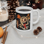 Chochin Obake Yokai Halloween Illustration Mug | Japanese Jack 'o lantern Ceramic Mug
