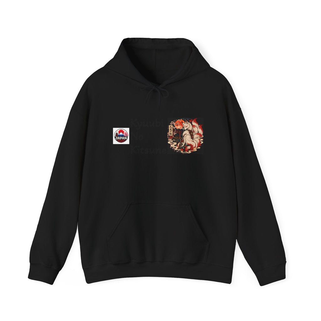 Japanese Fox Spirit Yokai Halloween Hoodie | Kyuubi No Kitsune Illustration