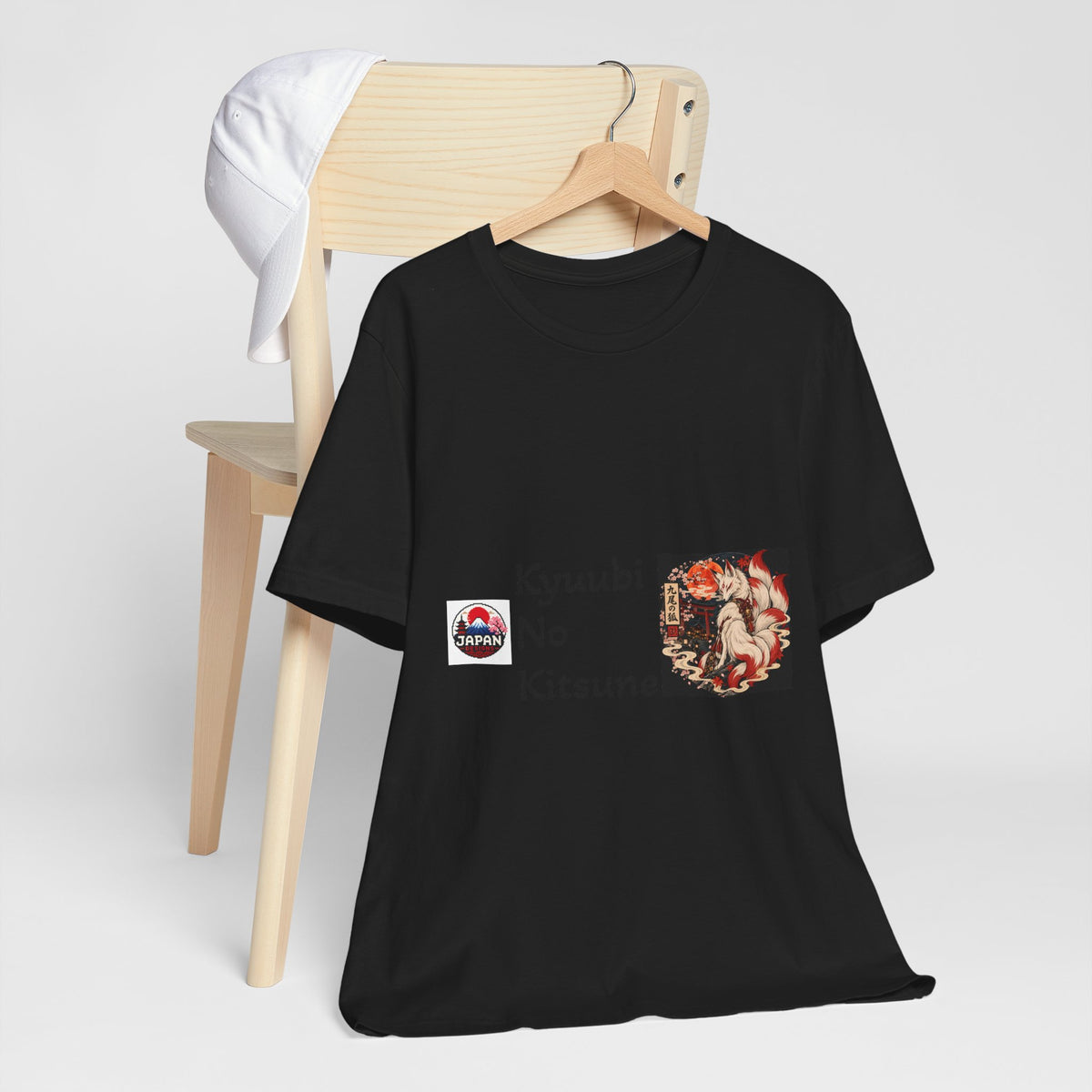 Kyuubi No Kitsune Yokai Halloween T-Shirt | Japanese Fox Spirit Illustration