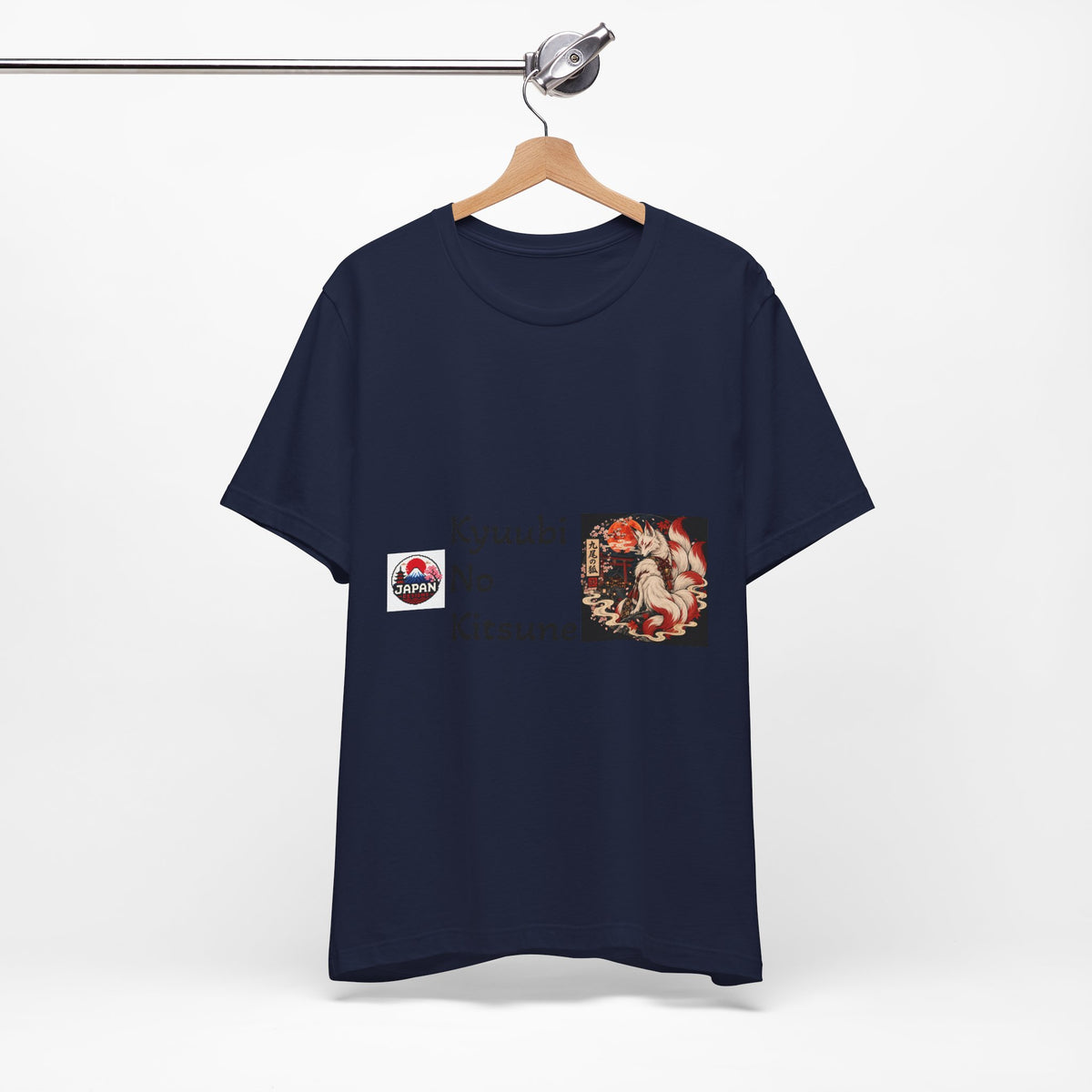 Kyuubi No Kitsune Yokai Halloween T-Shirt | Japanese Fox Spirit Illustration