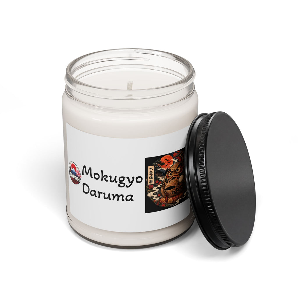 Mokugyo Daruma Japanese Yokai Halloween Candle | Scented Soy 9oz Jar