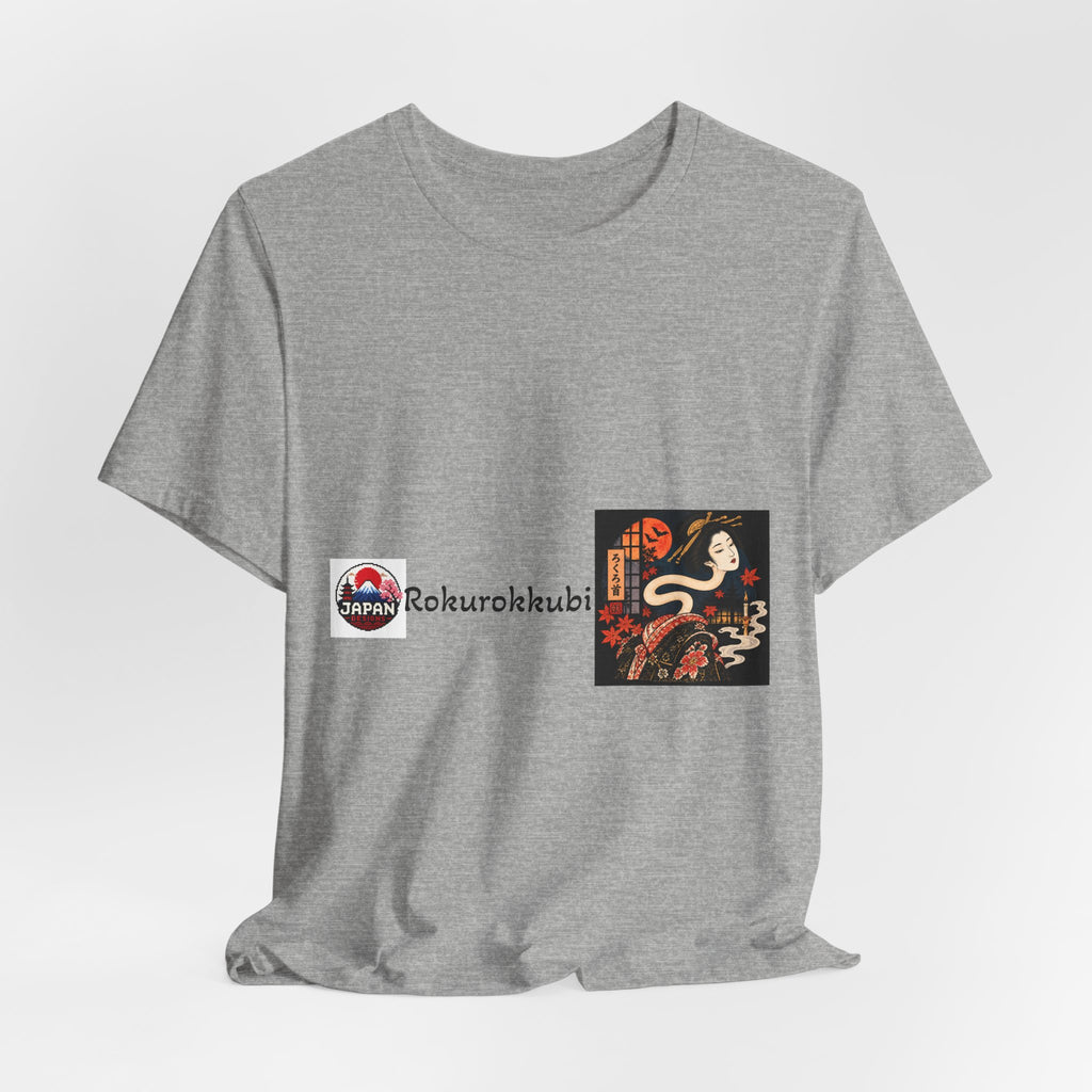 Rokurokubi Japanese Halloween Yokai Art T-Shirt | Snake Neck Spirit Tee Halloween