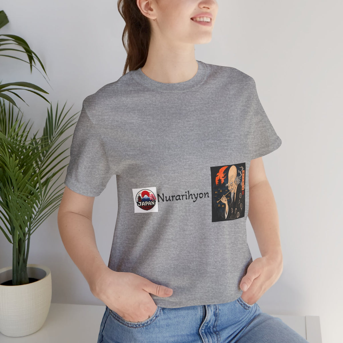 Nurarihyon Japanese Yokai Halloween Illustration Tee | NuraRihyon Ukiyo-e Art Shirt