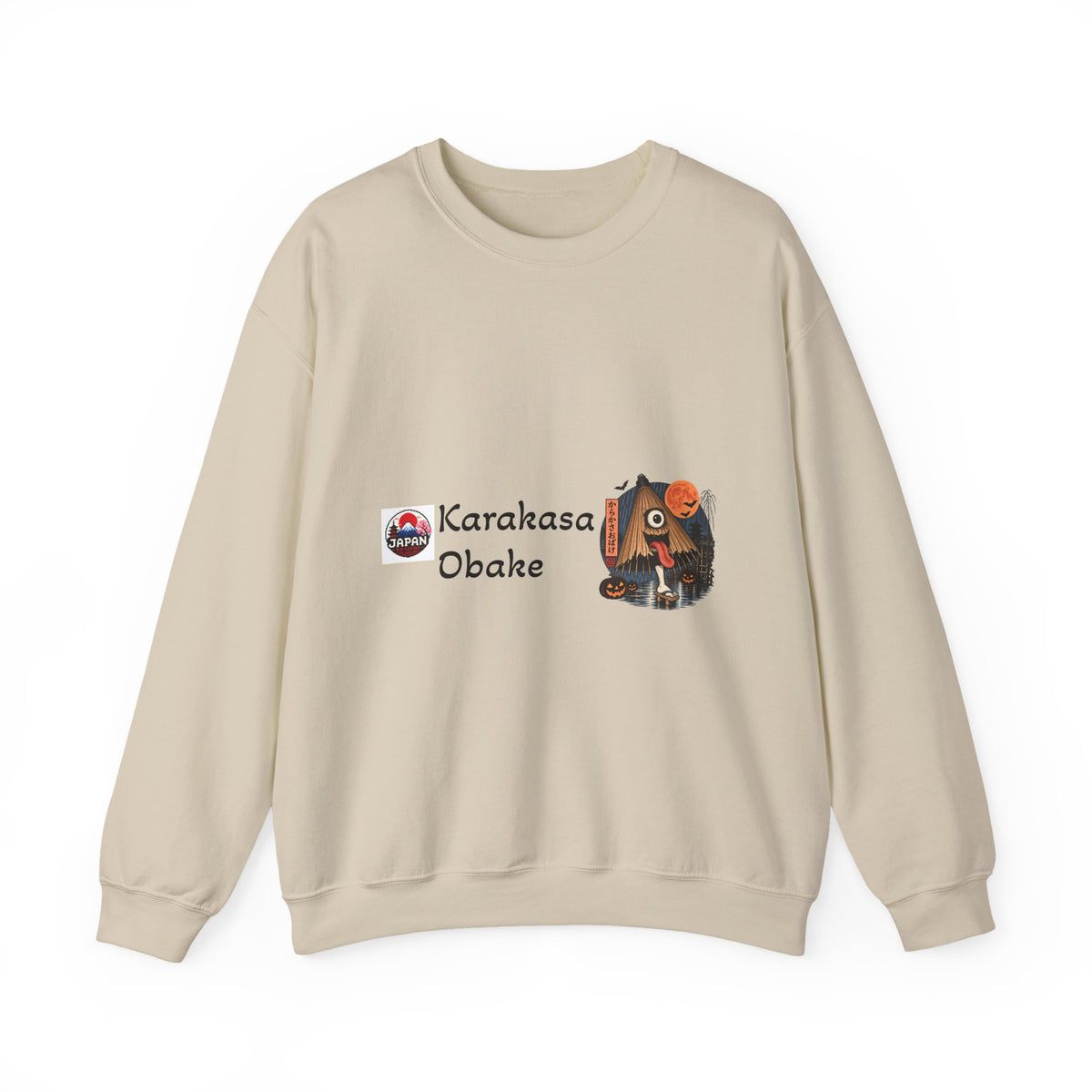 Karakasa Obake Japanese Halloween Character Sweatshirt | Japanese Yokai Illustration