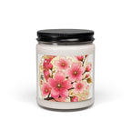 Soy Candle — Cherry Blossom Scented 9oz (Sakura Floral Jar)