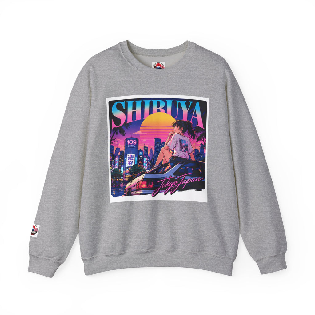 Shibuya Sky 6 Tokyo Neon Anime Crewneck Sweatshirt