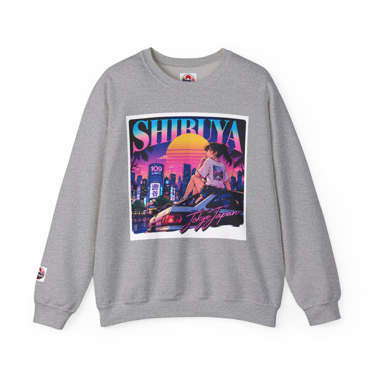 Shibuya Sky 6 Tokyo Neon Anime Crewneck Sweatshirt