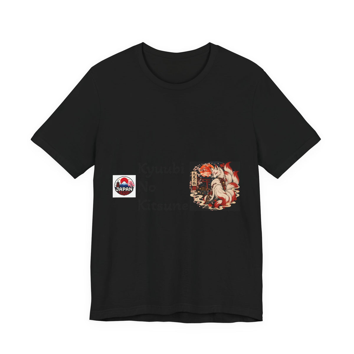 Kyuubi No Kitsune Yokai Halloween T-Shirt | Japanese Fox Spirit Illustration