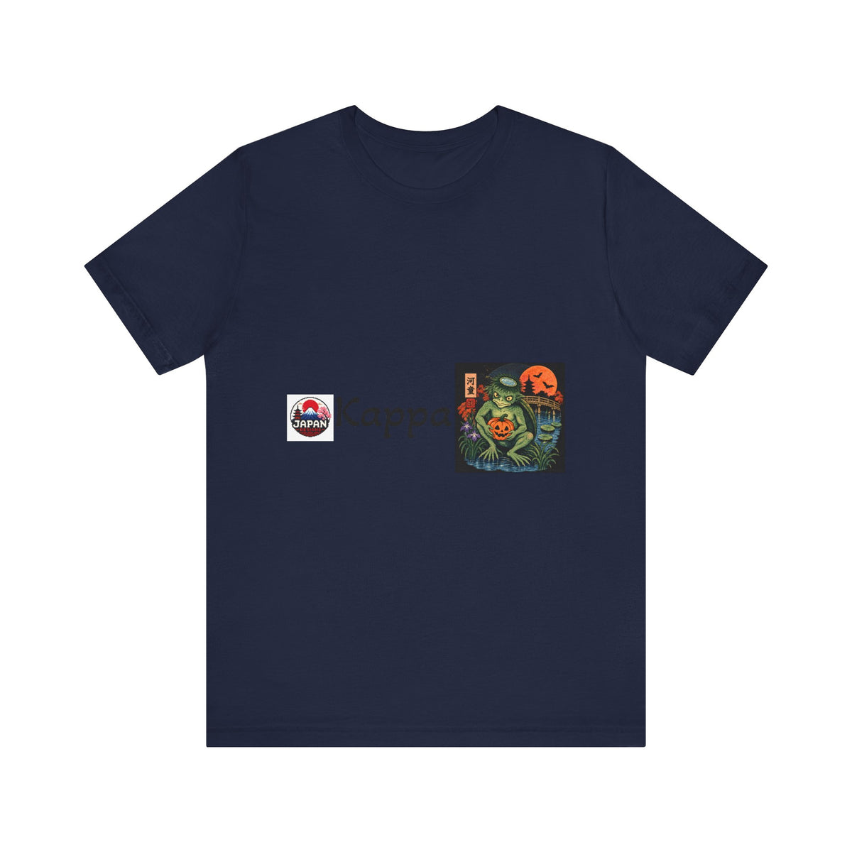 Kappa Japanese Yokai Halloween Myth Creature Tee | Kappa Illustration T-Shirt