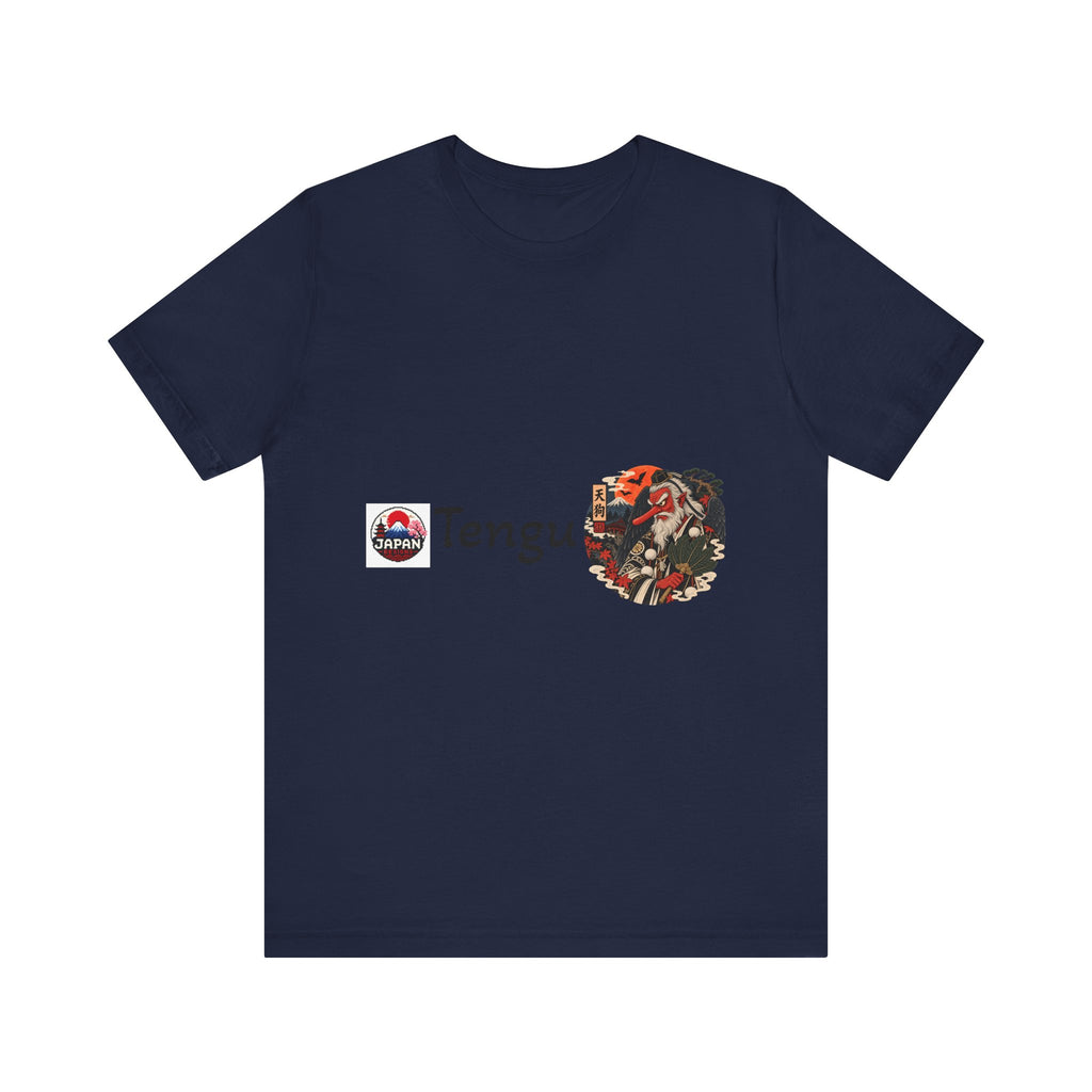 Tengu Japanese Yokai Halloween Mask Tee | Tengu Illustration T-Shirt