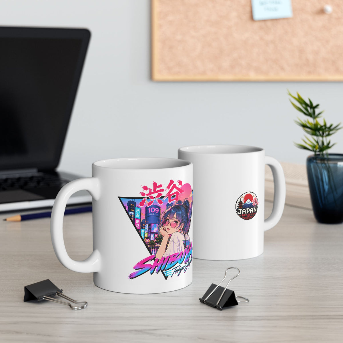 Shibuya Sky 2 Tokyo City Pop Night City Coffee Mug - Shibuya Neon Retro Vaporwave 11oz/15oz