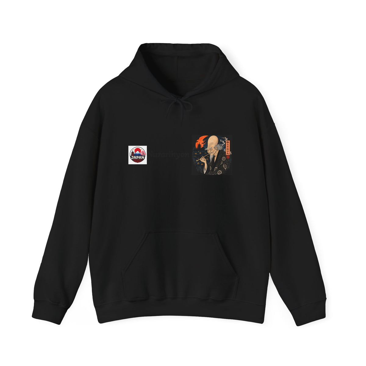 Nurarihyon yokai Halloween illustration Hoodie | Japanese folklore graphic sweatshirt