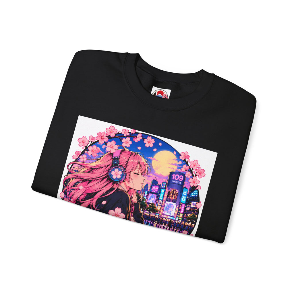 Shibuya Sky 4 Tokyo Neon Anime Crewneck Sweatshirt