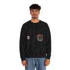 Gyuuki Yokai Halloween with vintage art Sweatshirt | Japanese monster crewneck