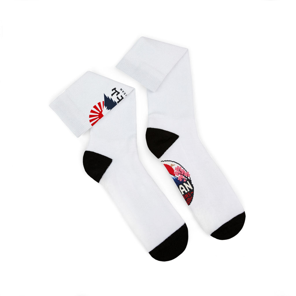 Mt. Fuji Japan Designs Sublimated Socks — Crew Athletic Socks