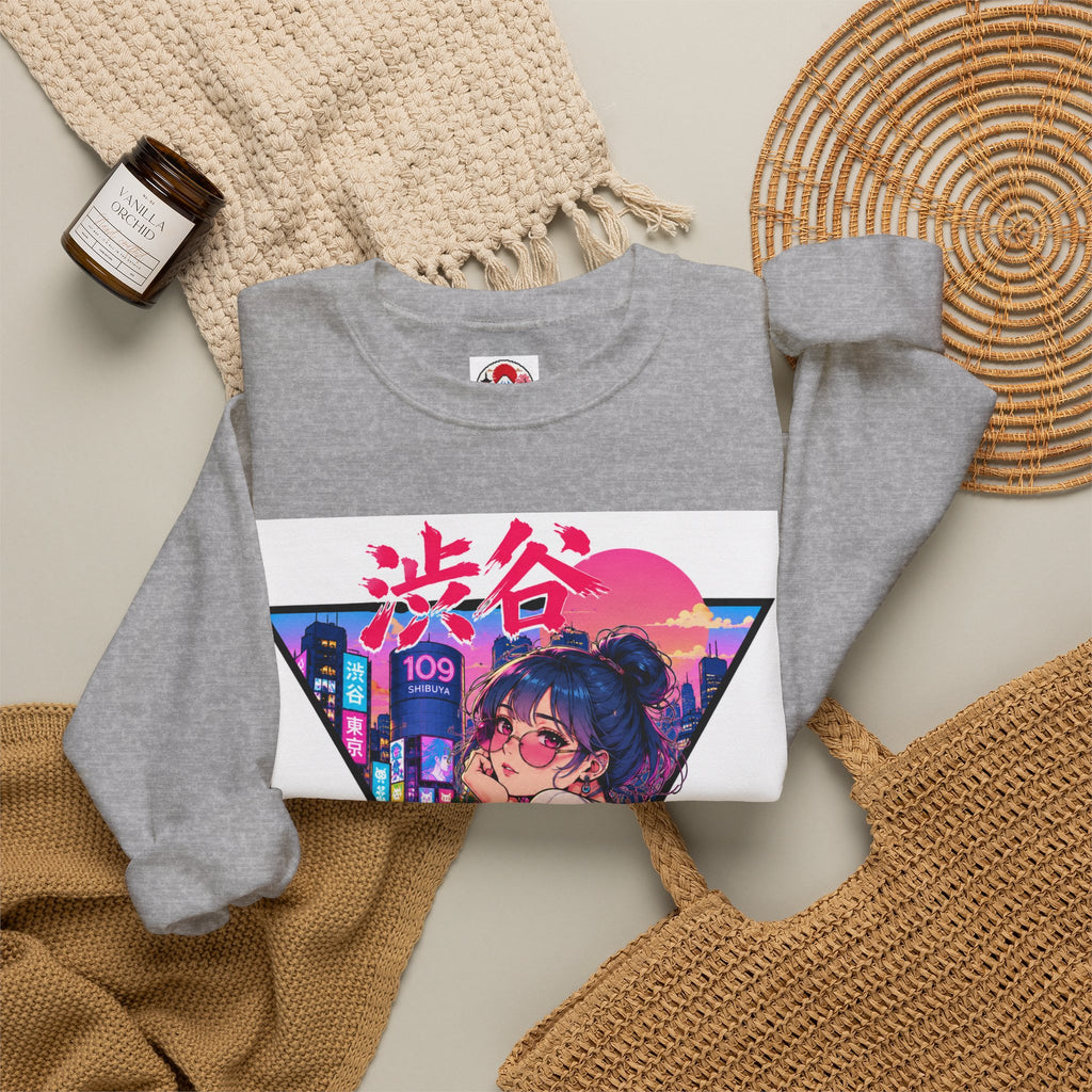 Shibuya Sky 2 Neon Anime Crewneck Sweatshirt