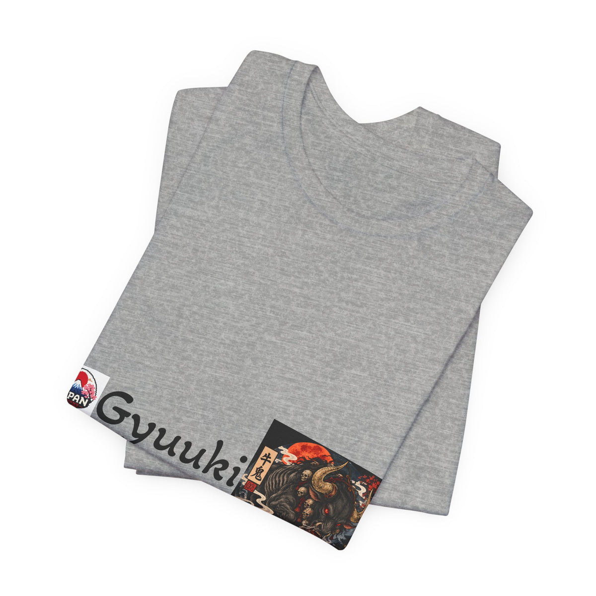 Gyuuki Japanese Yokai Halloween Demon Artwork T-Shirt | Oni Illustration Tee