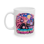 Shibuya Sky 4 Tokyo City Pop Night City Coffee Mug - Shibuya Neon Retro Vaporwave 11oz/15oz