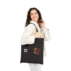 Oni Japanese Yokai Halloween Illustration Tote Bag | Japanese Demon Art Canvas Tote