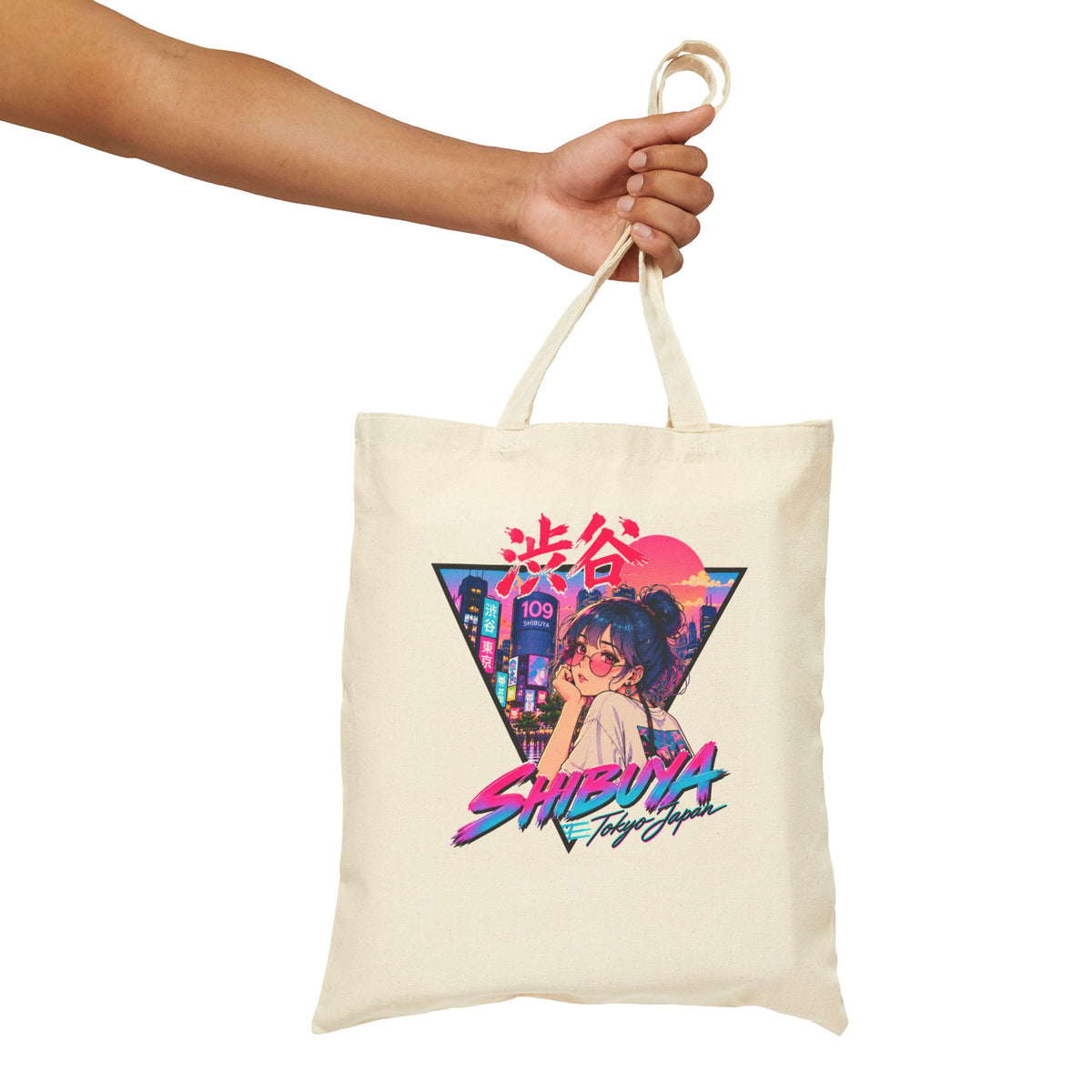 Shibuya Sky 2 Tokyo Neon Anime Tote