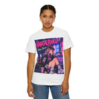 Harajuku Style 8 Neon City Anime Girl T-Shirt – Tokyo Streetwear Graphic Tee