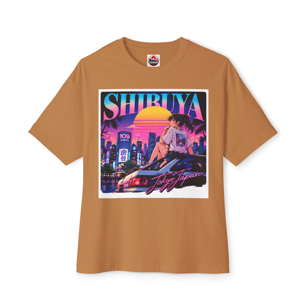 Shibuya Sky 6 Tokyo City Pop Neon Anime Tee — Retro Japanese Cityscape Graphic T-Shirt