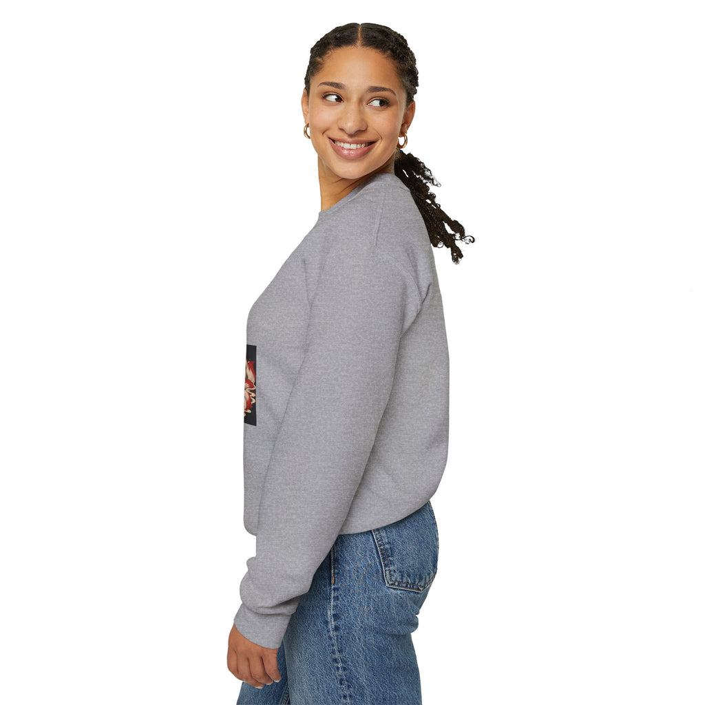 Kyuubi No Kitsune Yokai Halloween Crewneck Sweatshirt | Japanese Fox Spirit Graphic
