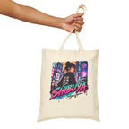 Shibuya Sky 5 Tokyo Neon City Tote Bag — Anime Aesthetic Canvas Shopper