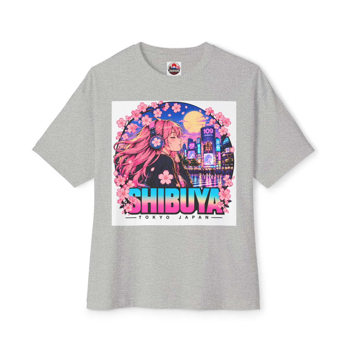 Shibuya Sky 4 Tokyo City Pop Neon Anime Tee — Retro Japanese Cityscape Graphic T-Shirt