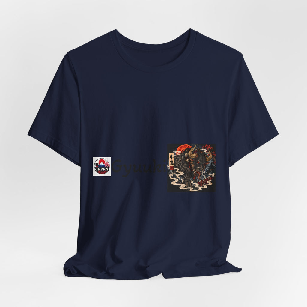 Gyuuki Japanese Yokai Halloween Demon Artwork T-Shirt | Oni Illustration Tee