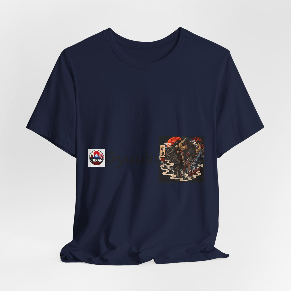 Gyuuki Japanese Yokai Halloween Demon Artwork T-Shirt | Oni Illustration Tee