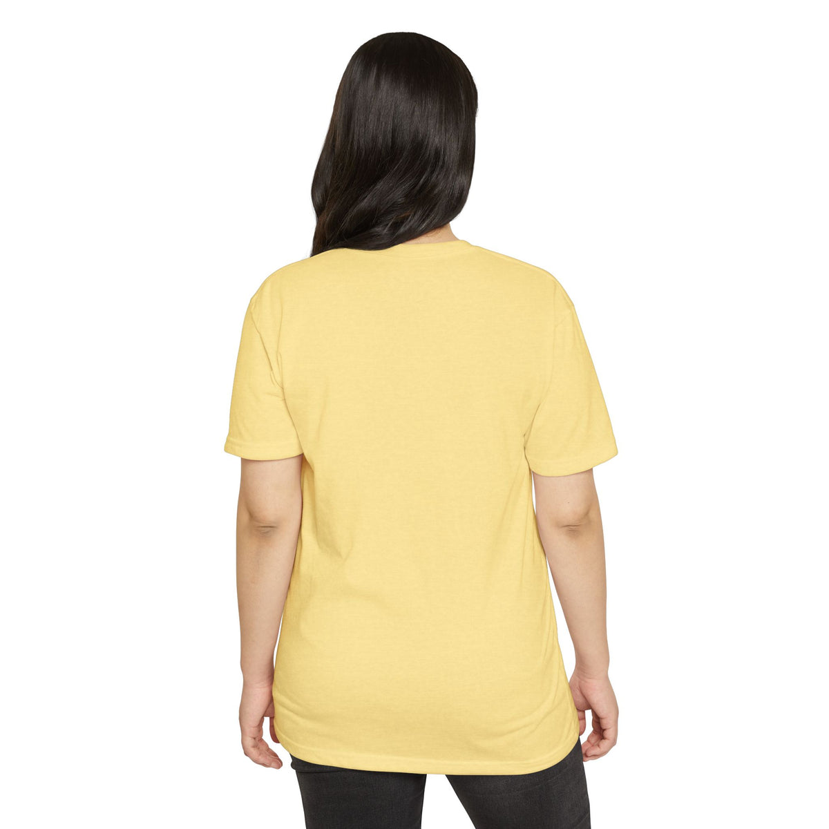 Akihabara Cyborg Sniper T‑Shirt —Yellow Akihabara Neon City Graphic