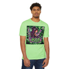 Akihabara Cyberpunk Sniper Girl T‑Shirt —Green Akihabara Neon City Graphic