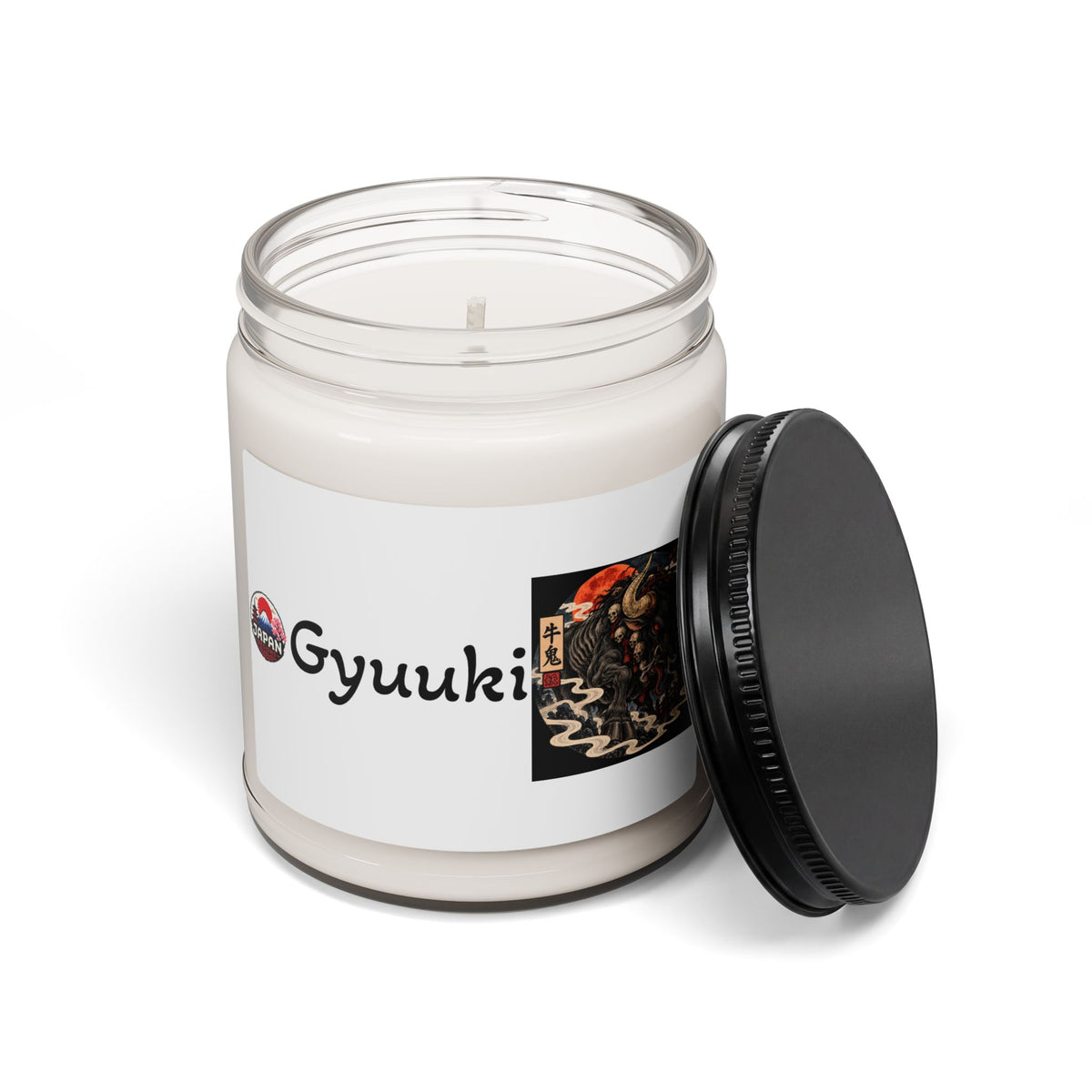 Gyuuki Japanese Yokai Halloween Candle 9oz Soy Candle | Anime Fox Spirit Label