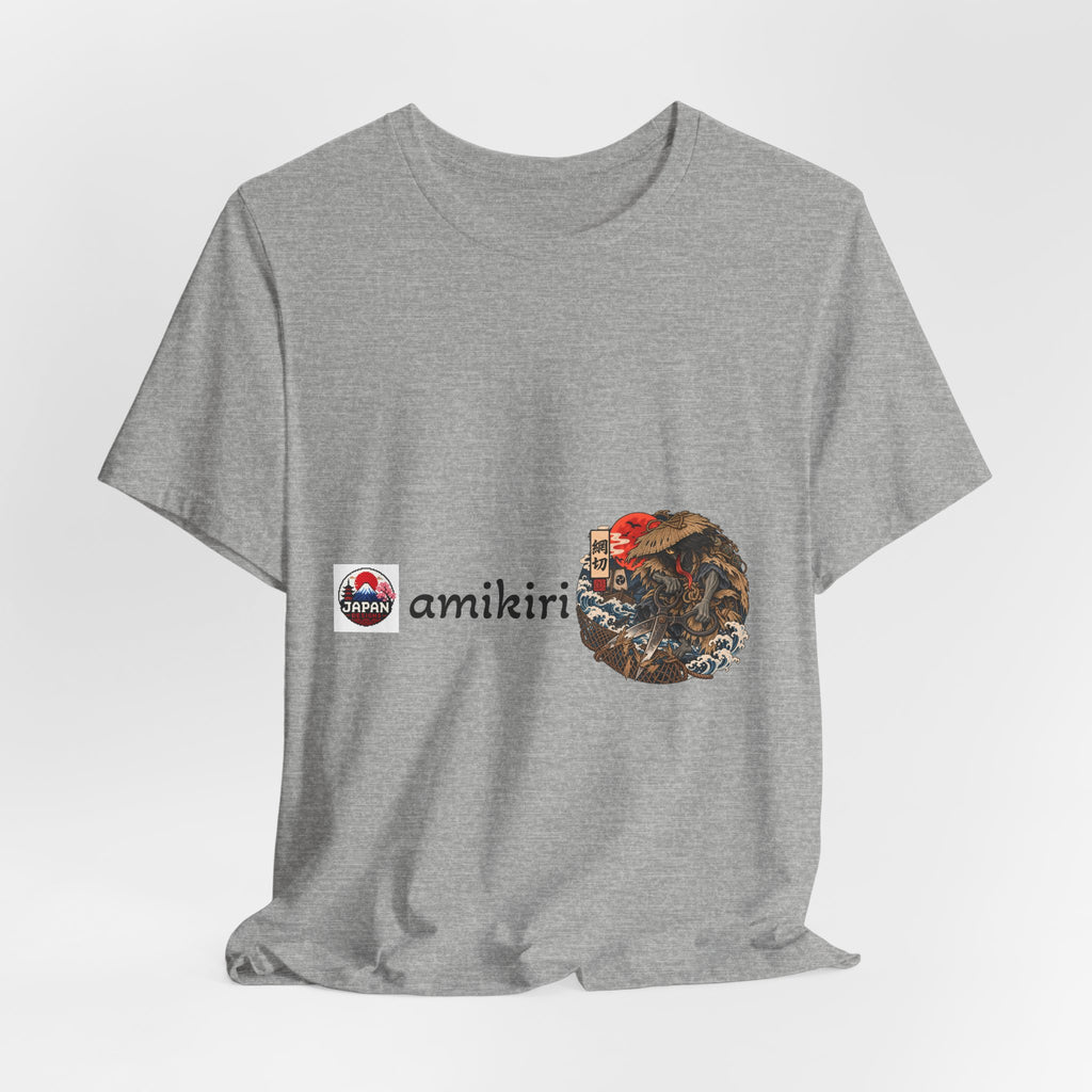 Amikiri yokai Halloween Logo Tee | Japanese Mask Illustration T-Shirt