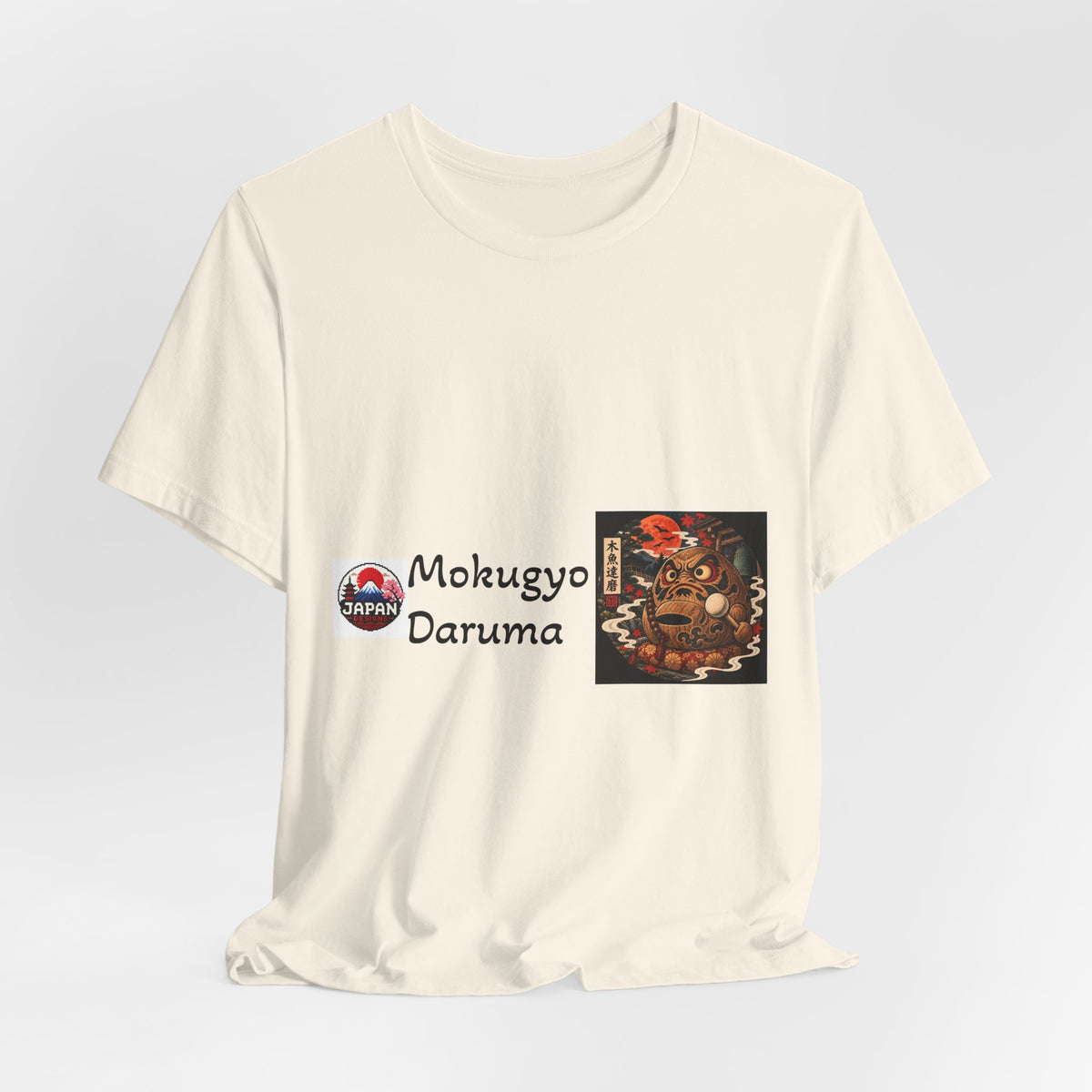 Mokugyo Daruma Halloween Yokai Illustration T-Shirt | Japanese Drum Daruma Art Tee
