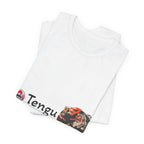 Tengu Japanese Yokai Halloween Mask Tee | Tengu Illustration T-Shirt