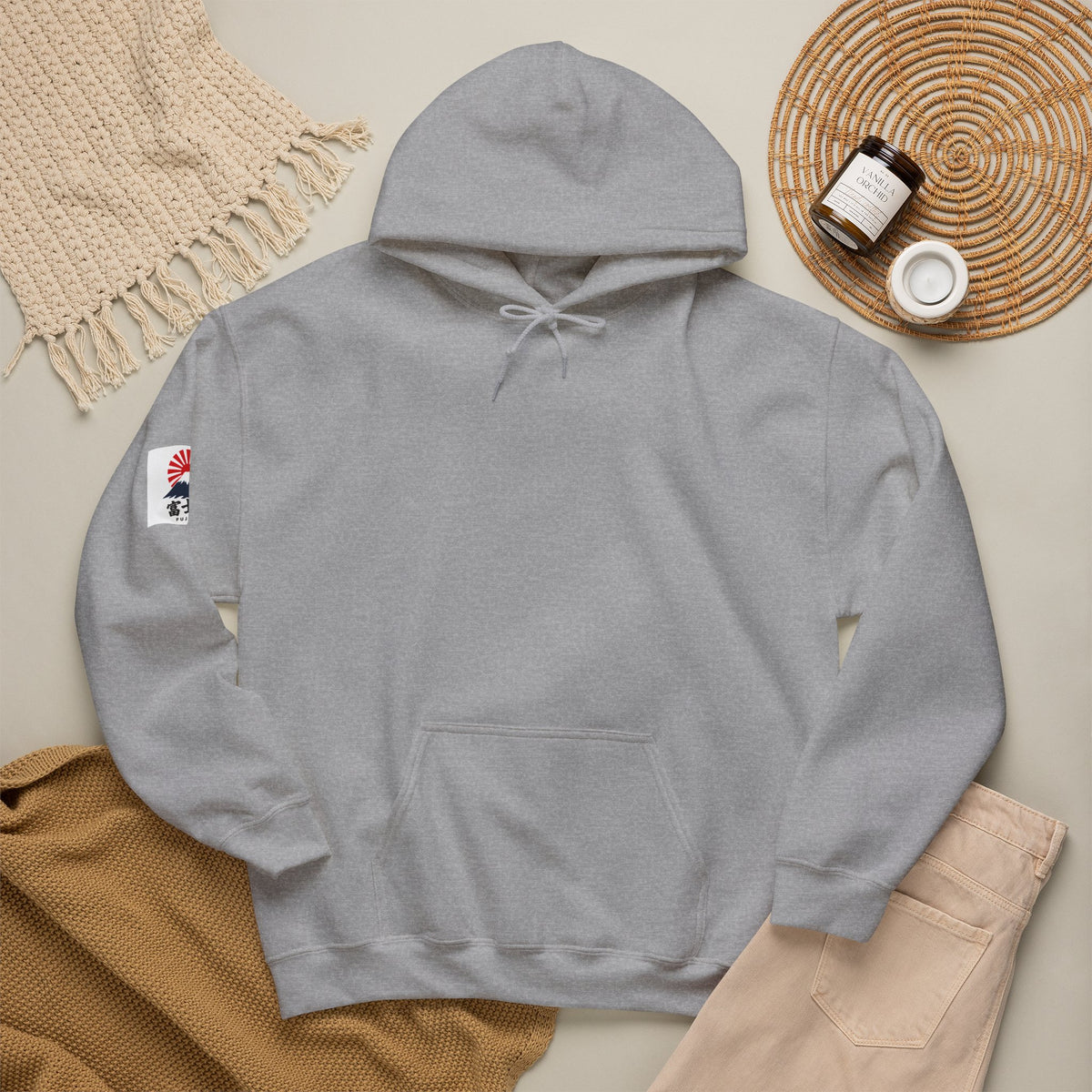 Mt.Fuji Japan Designs Graphic Logo Hoodie — Japanese Rising Sun Streetwear
