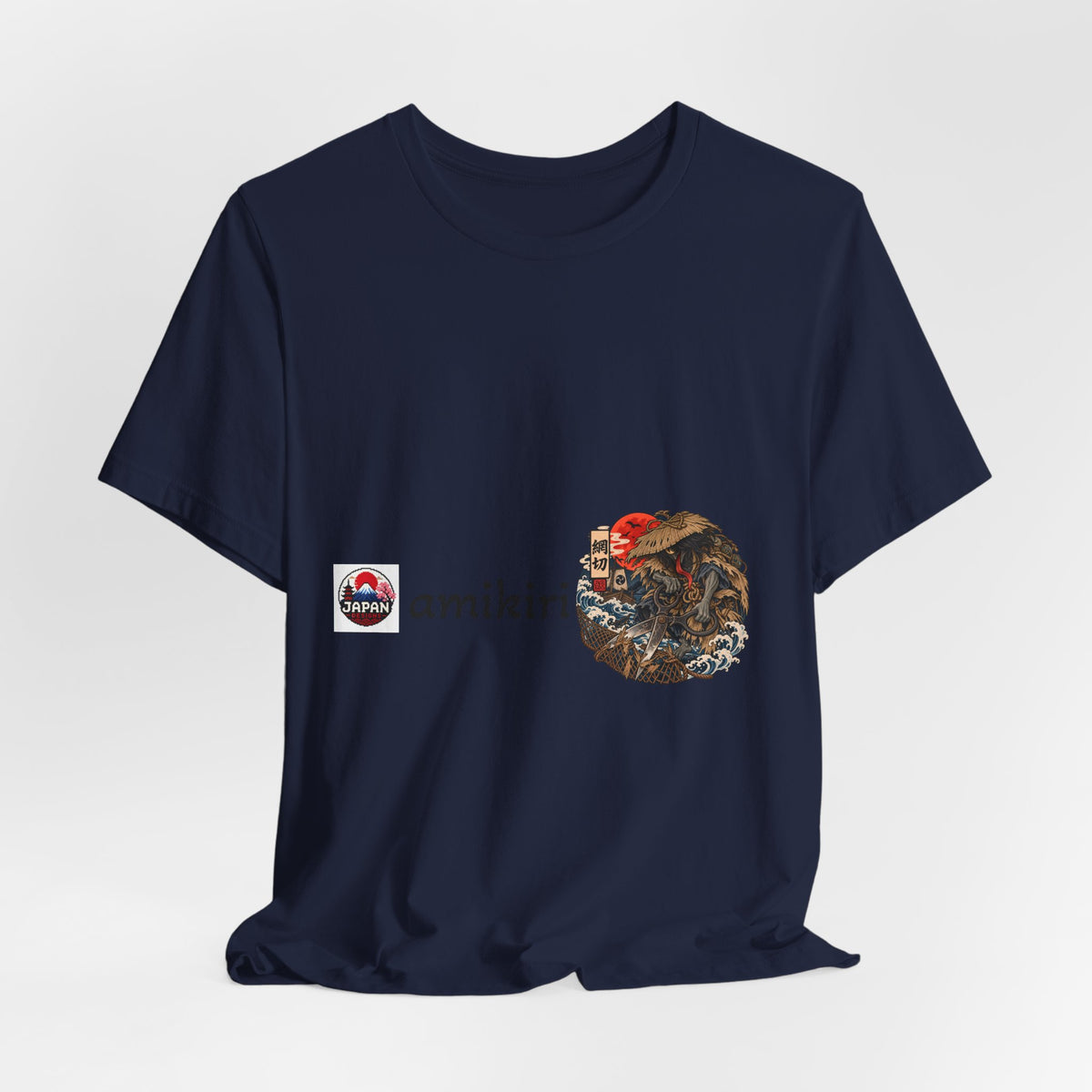 Amikiri yokai Halloween Logo Tee | Japanese Mask Illustration T-Shirt
