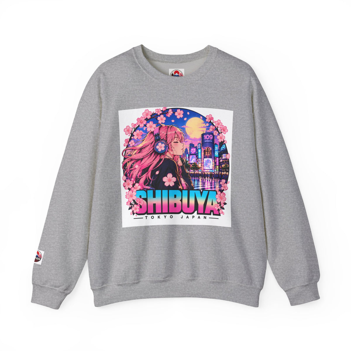 Shibuya Sky 4 Tokyo Neon Anime Crewneck Sweatshirt