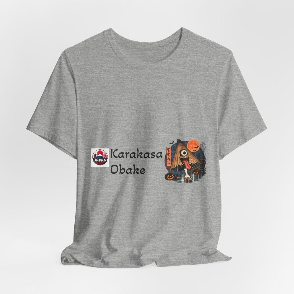 Karakasa Obake Halloween Illustration T-Shirt | Japanese Yokai Umbrella Design