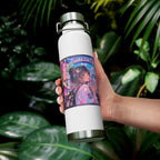 Harajuku Style 1 Neon City Anime Girl Water Bottle — 22oz Copper Vacuum Insulated