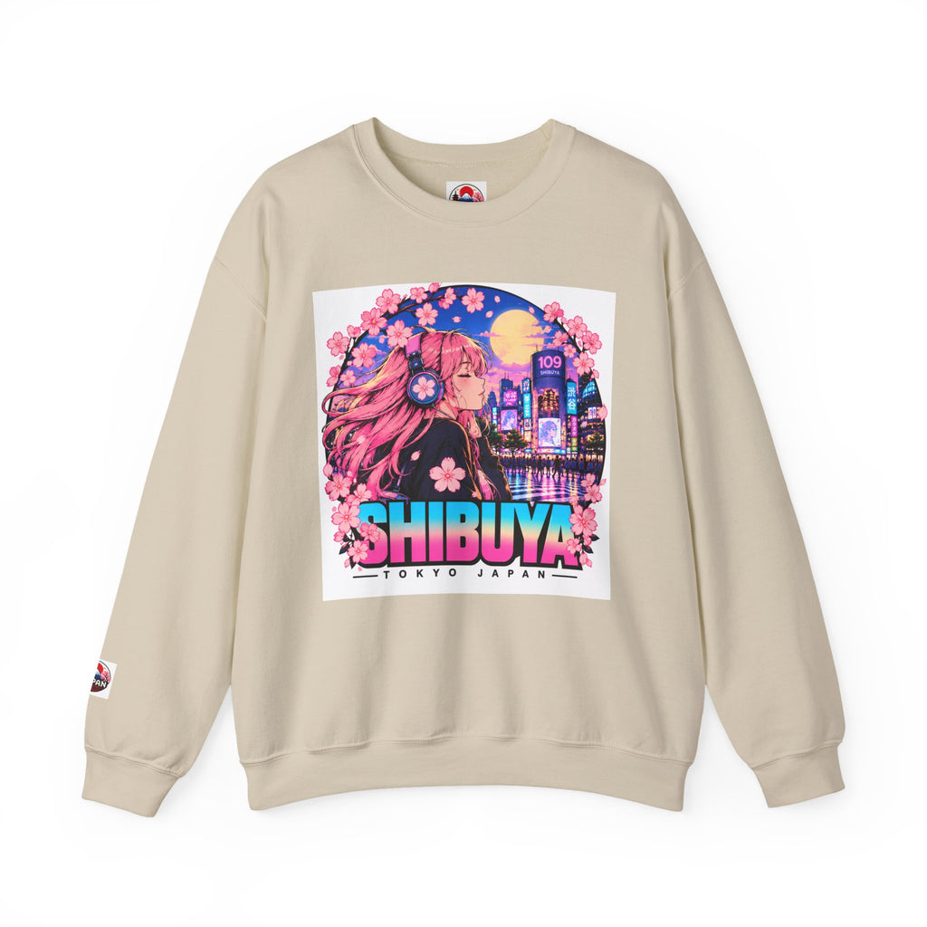 Shibuya Sky 4 Tokyo Neon Anime Crewneck Sweatshirt
